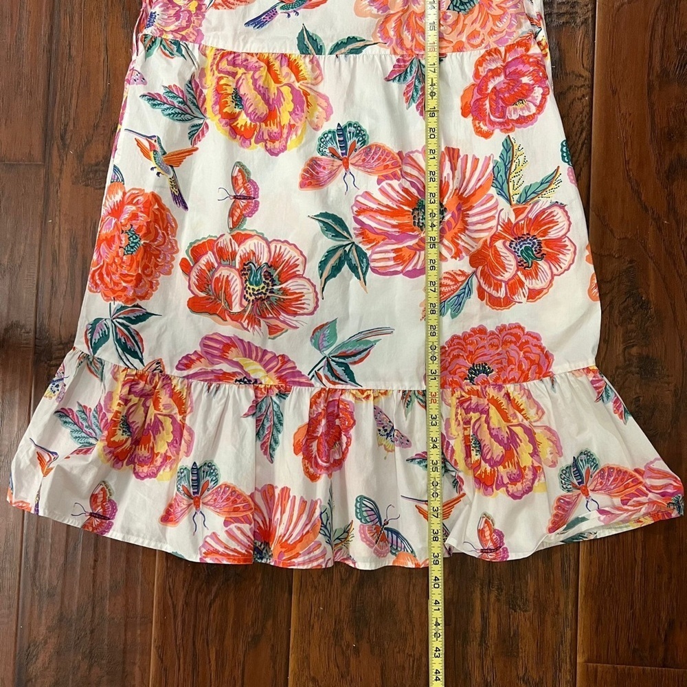 Banjanan White Poppy Bulbul Dress with Belt – Size Large - Picture 6 of 10